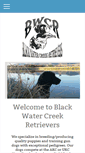 Mobile Screenshot of blackwatercreekretrievers.com